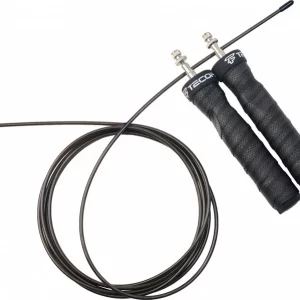 Corda per saltare con impugnatura in schiuma – Corda da allenamento resistente in PVC e acciaio